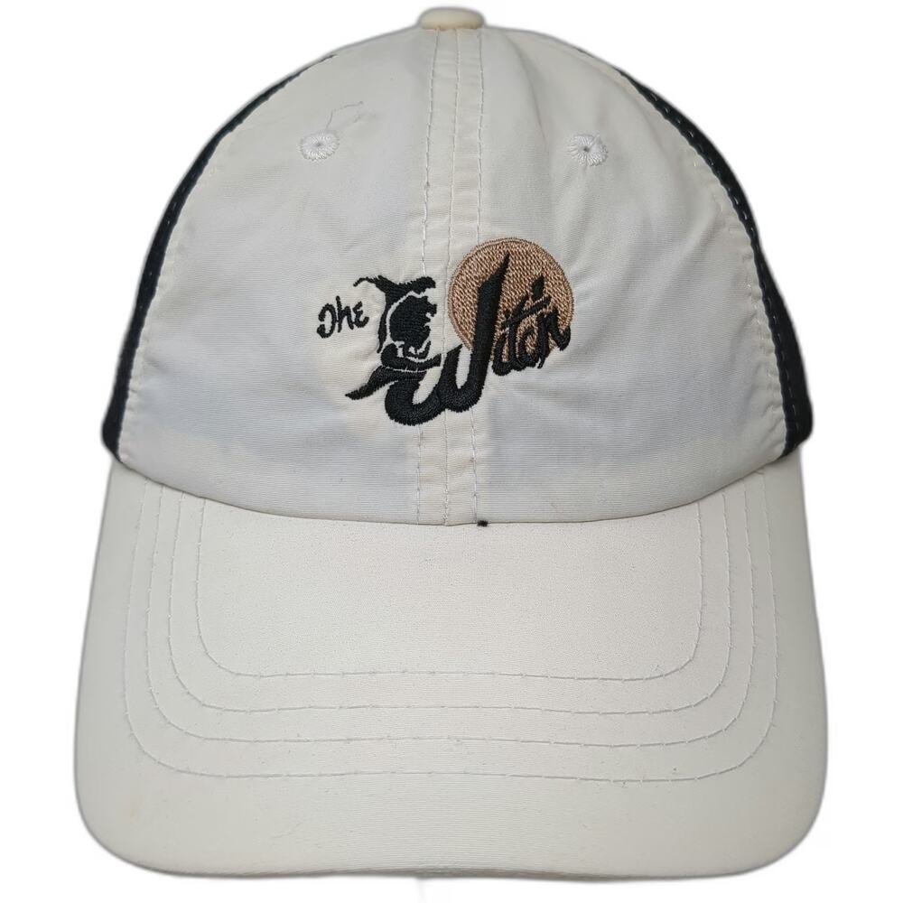 Town Talk Baseball Cap White One Size Nylon Mesh The Witch Graphic Strapback Hat